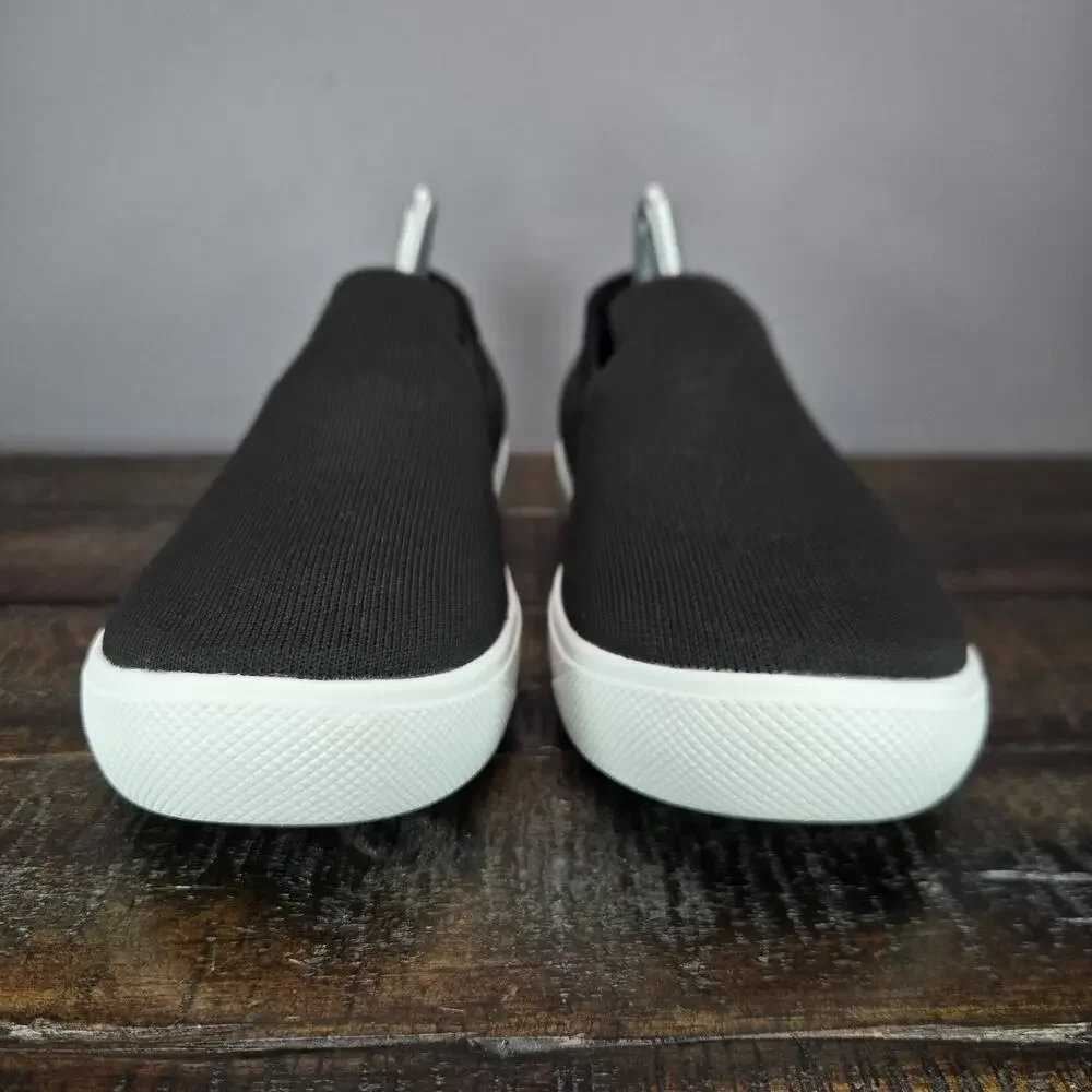 NEW Vessi Boardwalk Slip On Womens Size 8 Waterproof Shoes Sneaker Boulder Black